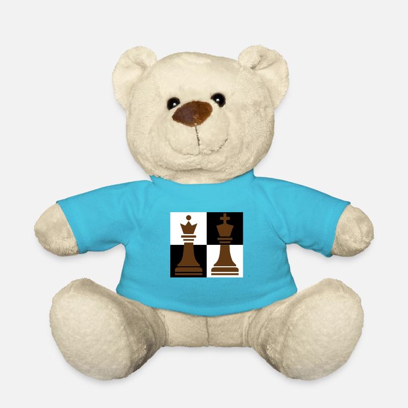 chess - Teddy Bear - atoll blue