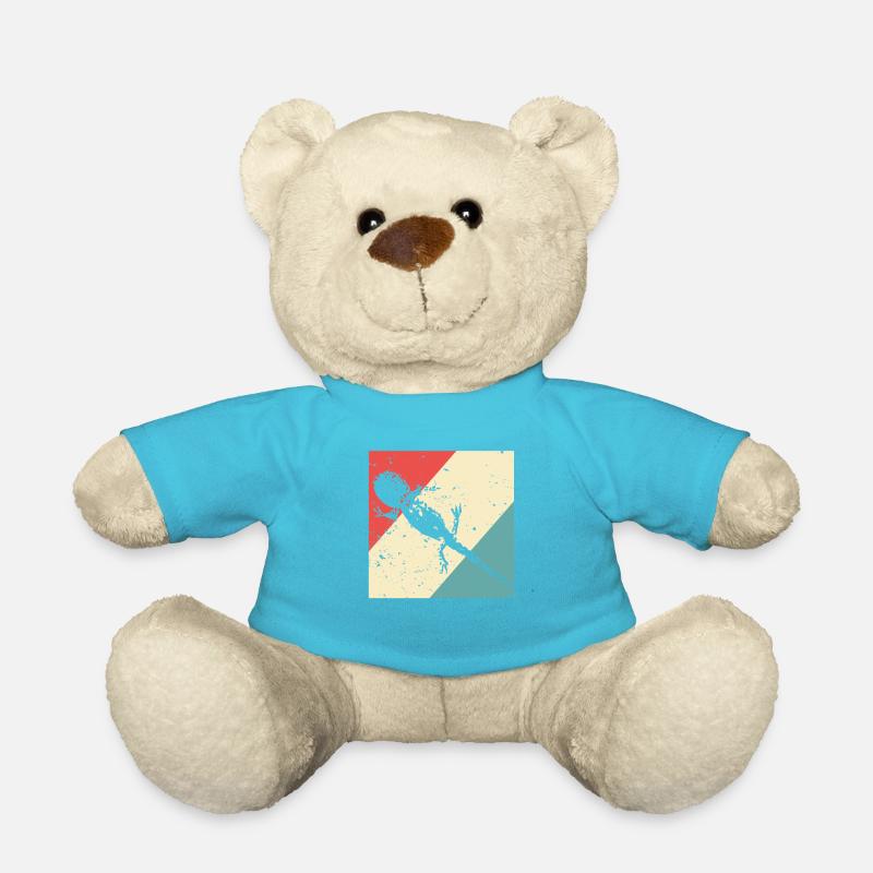 Salamander Gecko retro Style - Teddy - Atollblau