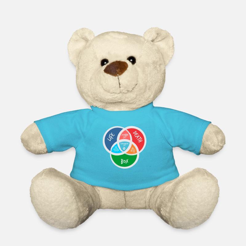 Schrödingers Katze lustiges Big Bang Geschenk - Teddy - Atollblau