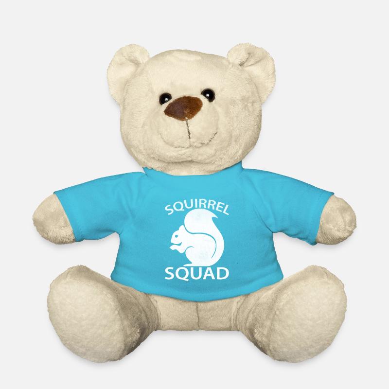 Squirrel Squad | Eichhörnchen Geschenkidee - Teddy - Atollblau