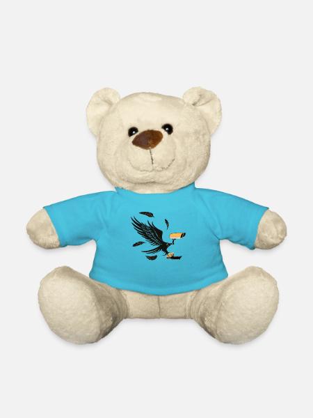 Überwachungs Adler mit Filmrolle in den Krallen - Teddy - Atollblau