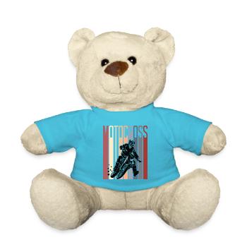Motocross Retro Style Dirt Bike - Teddy - Atollblau - Vorne