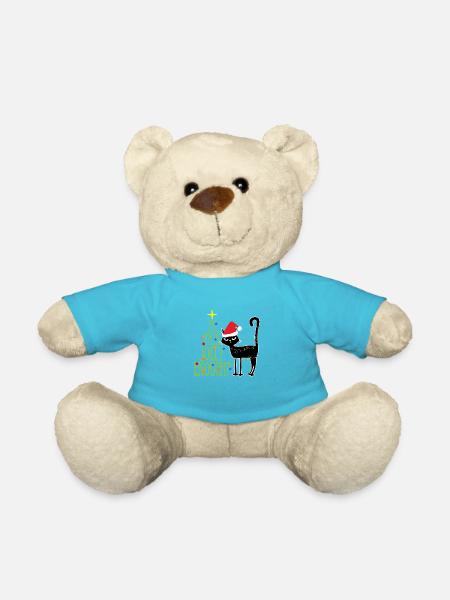 Anti Noël chat Ugly Christmas Cadeaux - Nounours - bleu outremer