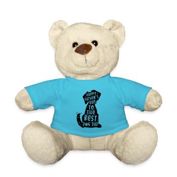 Bonne fête des pères Le meilleur père de chien - Nounours - bleu outremer - Devant