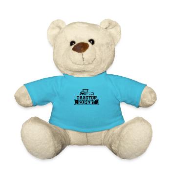 Tractor Expert Tractor Driver Trecker - Teddy Bear - atoll blue - Front