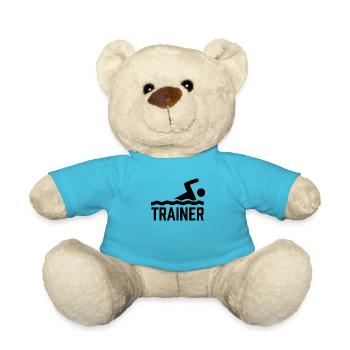 Schwimmtrainer Beruf Schwimmkurs Schwimmlehrer - Teddy - Atollblau - Vorne