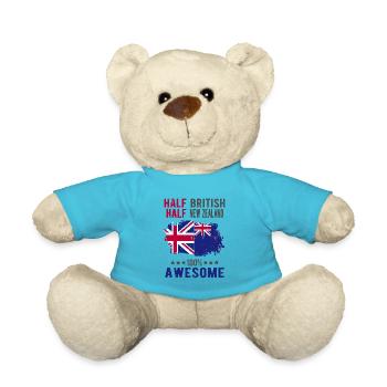 Moitié britannique moitié néo-zélandais - Nounours - bleu outremer - Devant