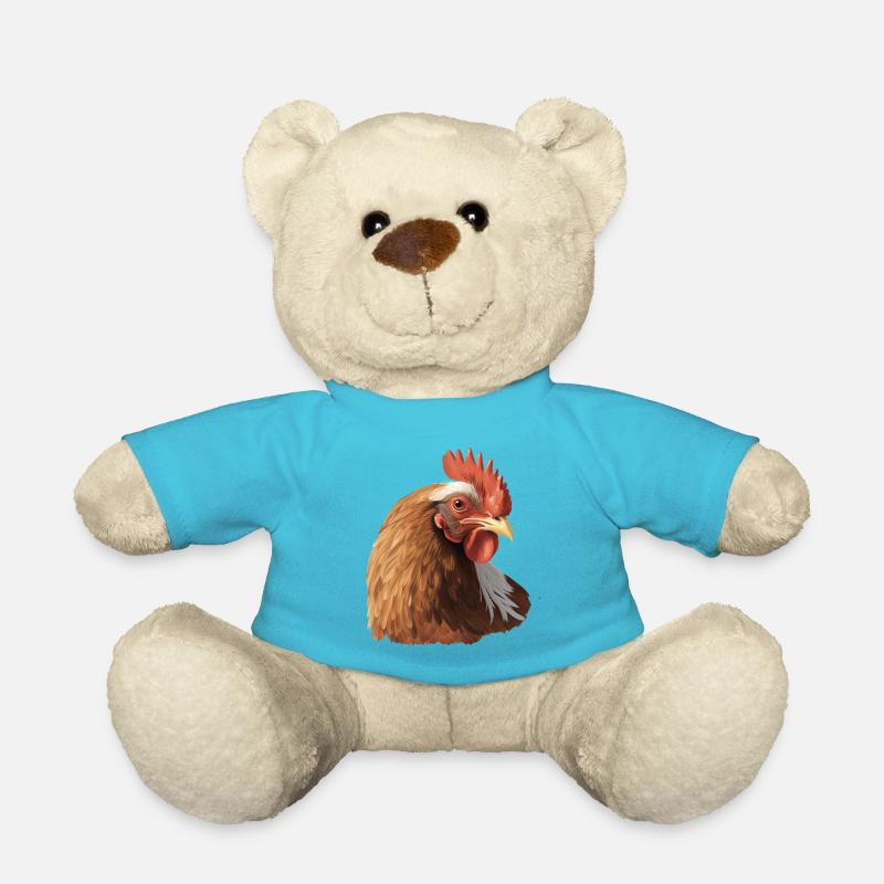 I love Chickens - Teddy - Atollblau