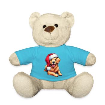 Golden Retriever Weihnachtsgeschenke - Teddy - Atollblau - Vorne