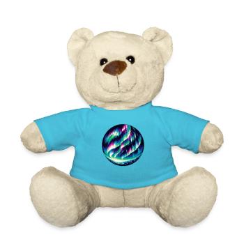 Passionné d’aurores boréales Amoureux des aurores boréales - Nounours - bleu outremer - Devant