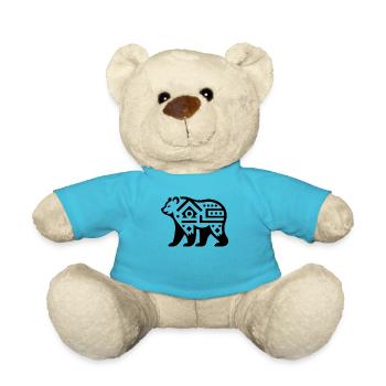 Ours du zodiaque amérindien - Nounours - bleu outremer - Devant