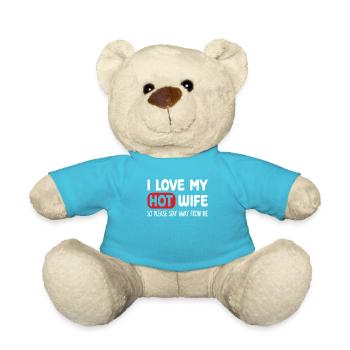 Dévoué mari drôle relation vêtements - Nounours - bleu outremer - Devant