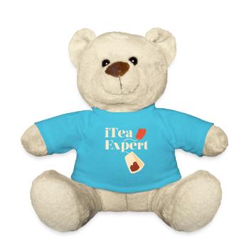 iTea Expert Lustiges Nerd Tee-Shirt - Teddy - Atollblau - Vorne