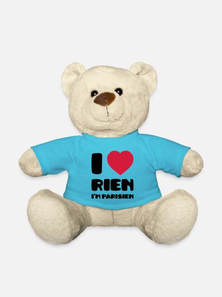 I Love Rien I'm Parisien - Nounours - bleu outremer
