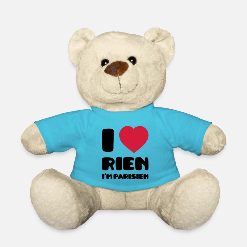 I Love Rien I'm Parisien - Nounours - bleu outremer