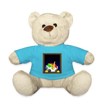 Alasdair lauert Einhorn-Fenster - Teddy - Atollblau - Vorne