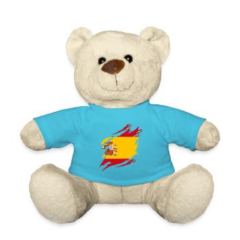 Drapeau d’Espagne Vintage Drapeau espagnol d’occasion Look - Nounours - bleu outremer - Devant