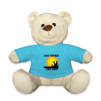 Father and son - Teddy Bear - atoll blue - Front