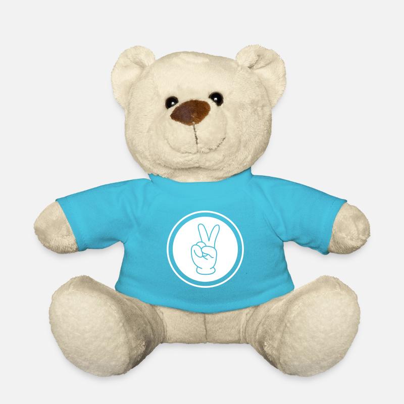 Peace Hand Comic - Teddy - Atollblau