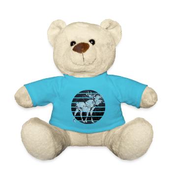 Elch E 55 - Teddy Bear - atoll blue - Front