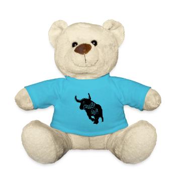 Graphique haussier - Bourse Marché de la bourse - Nounours - bleu outremer - Devant