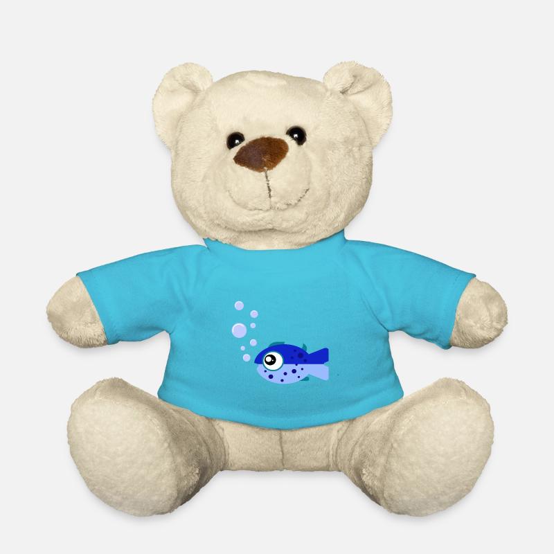 Poisson doux - Nounours - bleu outremer