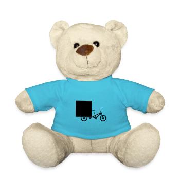 cargo bike - Teddy Bear - atoll blue - Front