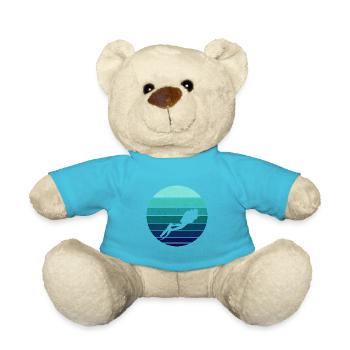 Diving diver sea diver divas - Teddy Bear - atoll blue - Front