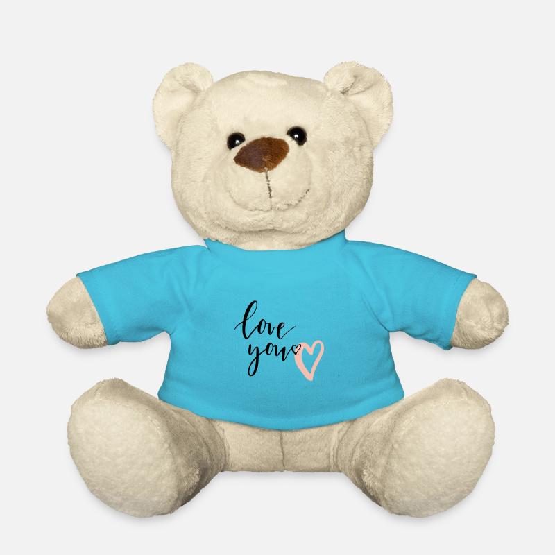LOVE YOU - Teddy - Atollblau