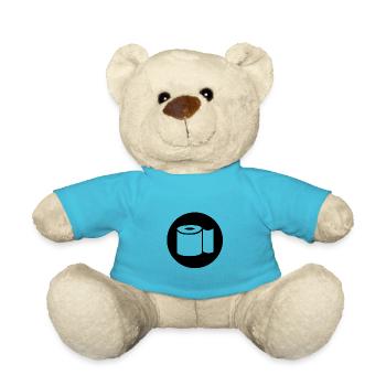 Toilet paper toilet paper - Teddy Bear - atoll blue - Front