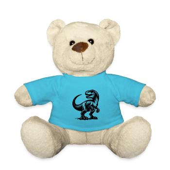 Mignon petit enfant Raptor dinosaure - Nounours - bleu outremer - Devant