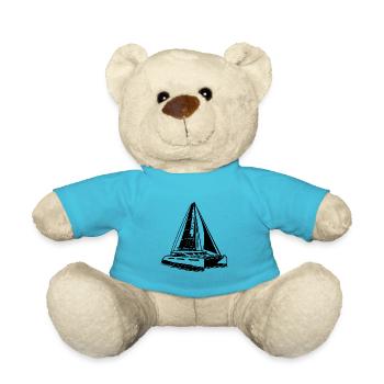 Doppelrumpf Katamaran Segelboot - Teddy - Atollblau - Vorne