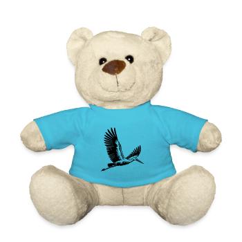 Fliegender Storch - Teddy - Atollblau - Vorne