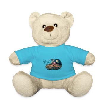 Live simply, dream big - Teddy Bear - atoll blue - Front