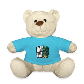 Stay wild, stay free - Teddy Bear - atoll blue - Front
