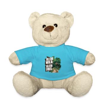 Stay wild, stay free - Teddy Bear - atoll blue - Front