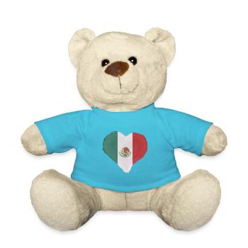 Drapeau du Mexique Drapeau mexicain Mexique Amérique du Sud - Nounours - bleu outremer - Devant