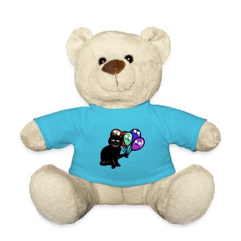 Ballons effrayants laids halloween chat chats - Nounours - bleu outremer - Devant