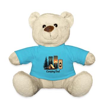 Camping Dad – Zelt & Laterne - Teddy - Atollblau - Vorne