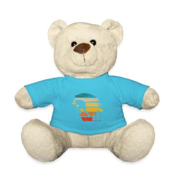 Soleil rétro et escalade - - Nounours - bleu outremer - Devant