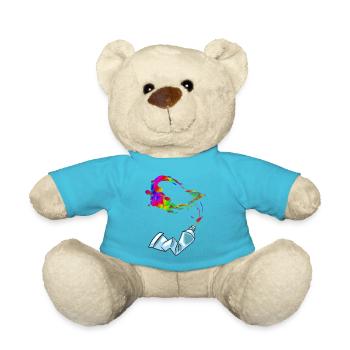 Kreativität aus der Tube - Teddy - Atollblau - Vorne