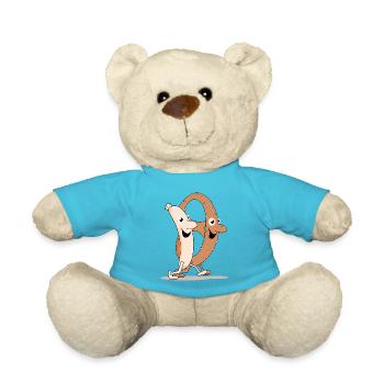 brezn und weisswurscht - Teddy - Atollblau - Vorne