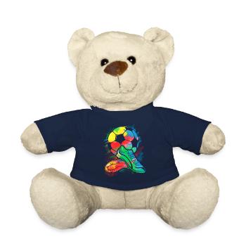 Fußball klemmt Aquarell Shirt - Spielerhemd - Teddy - French Navy - Vorne