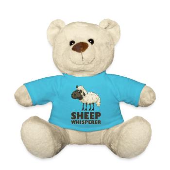 Schafflüsterer Schaf - Teddy - Atollblau - Vorne