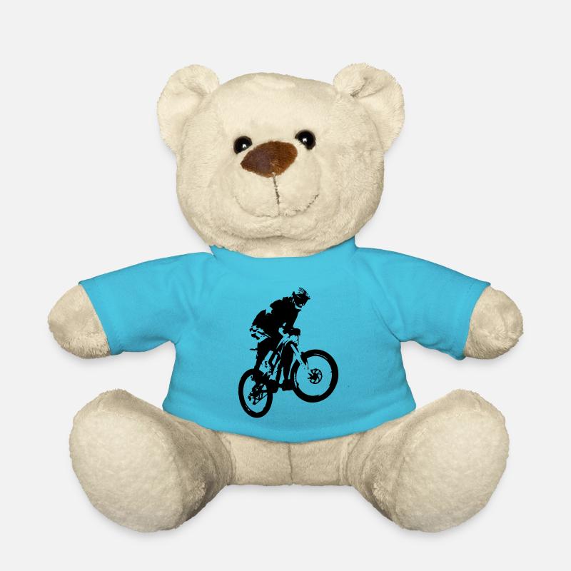 Mountainbiker Sprung - Teddy - Atollblau