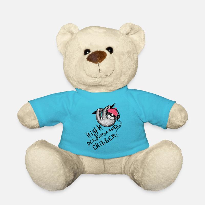 Lustige Sprüche Faultier High Performance Chiller - Teddy - Atollblau