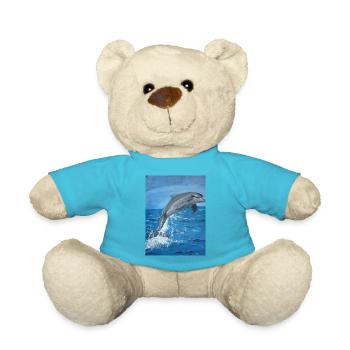 Delphin - Teddy - Atollblau - Vorne