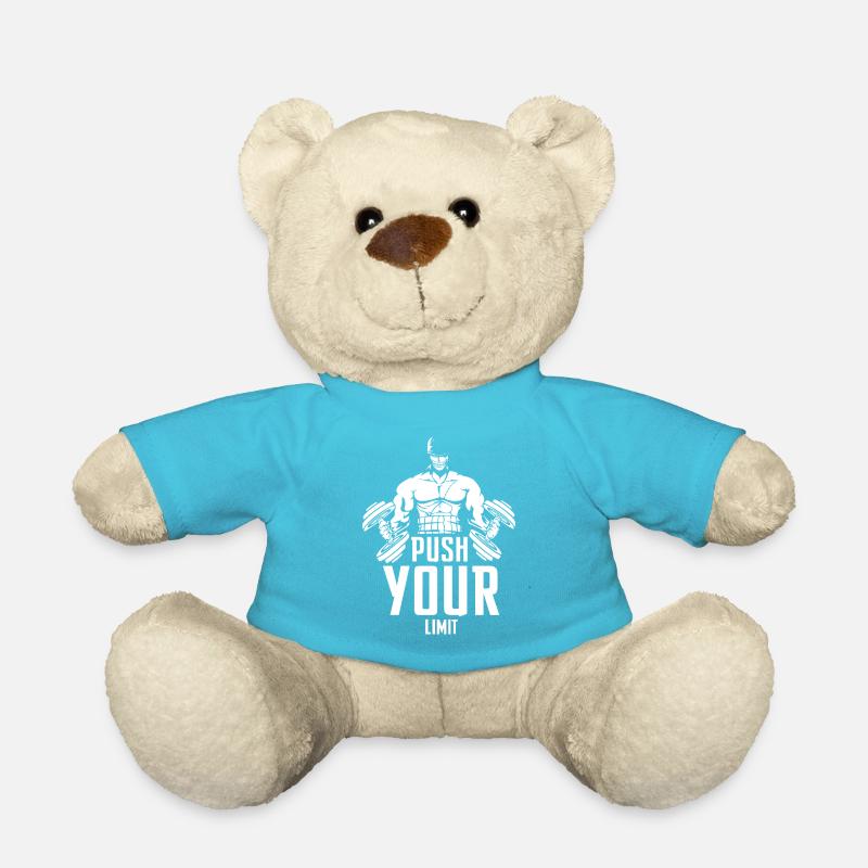 body building - Teddy Bear - atoll blue