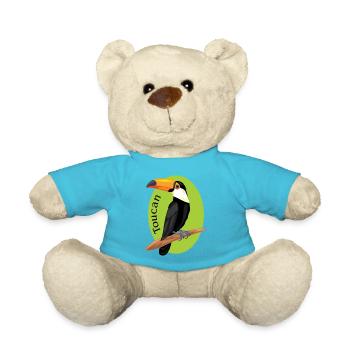 Toucan - Teddy Bear - atoll blue - Front