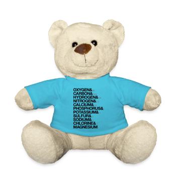 Elements of human body - Teddy Bear - atoll blue - Front